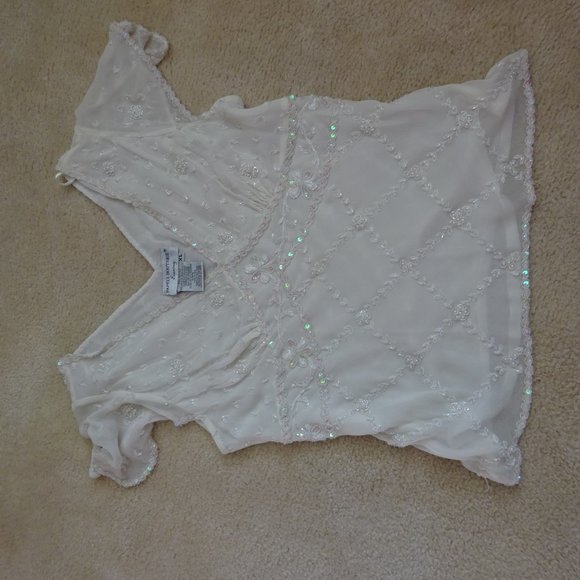 Beaded silk top - Picture 6 of 7